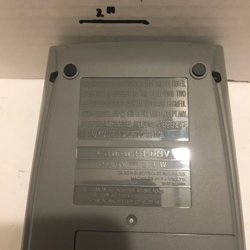 Canon palm printer calculator P1-DH V